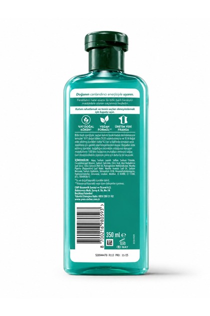 Herbal Essences Nane Kokulu Şampuan 350 ml Nazik Temizlik