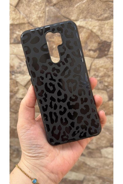 Redmi Note 8 Pro Compatible Leopard Patterned Silicone Shock Absorbing Classic Protected Rubber Case