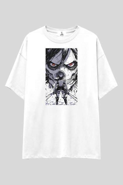 Attack on Titan Anime T-Shirt | Unisex 100% Cotton Printed Eren Mikasa Levi Special Design Tee