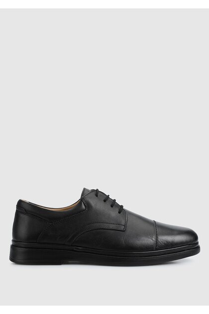 Black Leather Men's Shoes