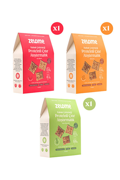 Proteinli Çıtır Atıştırmalık Deneme Paketi 80 g x 3 (3'lü Paket)