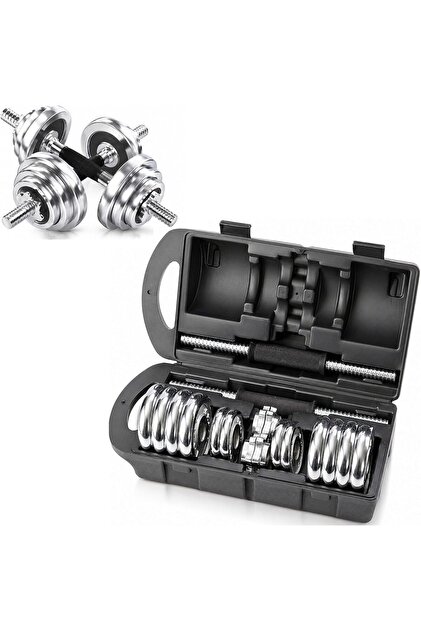 Dumbbell Set 2-in-1 Adjustable Weight lifting Non-Slip Grip, Spin Lock Collar - Convertable Weight Set Home Gym