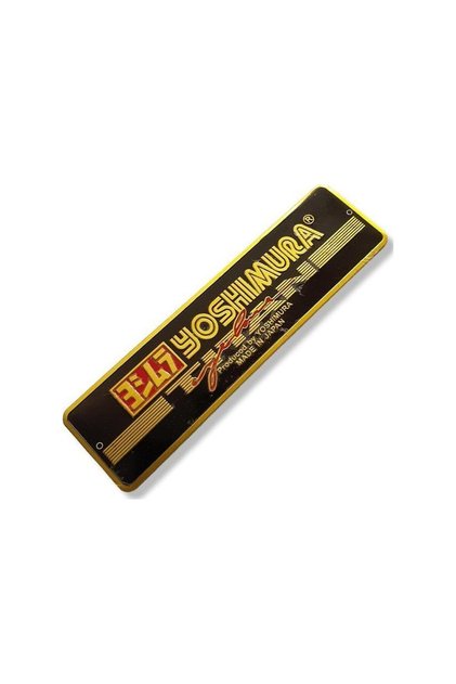 Yoshimura Gold Metal Egzoz Sticker Etiketi Yatay Universal Motosiklet