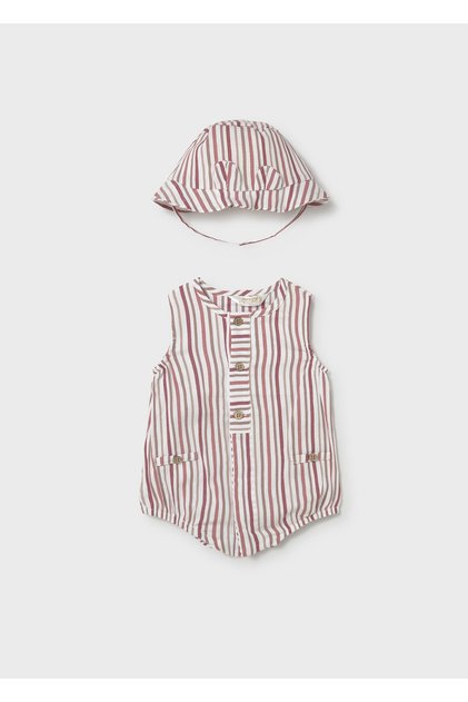 Baby Boy Hat and Jumpsuit Set 1614