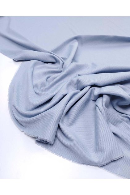 Light Blue Baby Camisole Fabric Organic Cotton Flexible Soft Bodysuit 110X250Cm