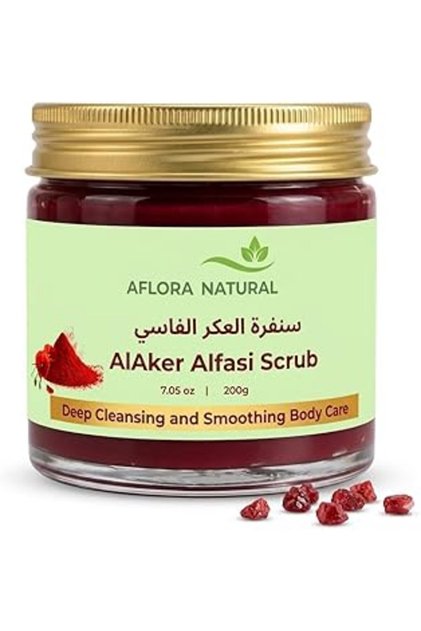 Aker Fassi Radiance Body Scrub, Brightening and Smoothing Exfoliant, Botanical Treatment, 200g