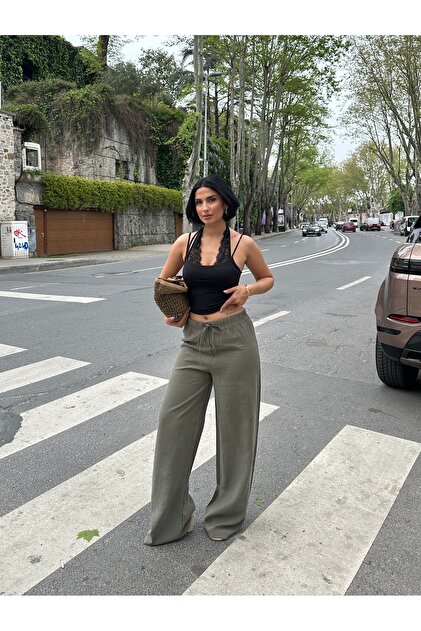 Wide leg palazzo pants