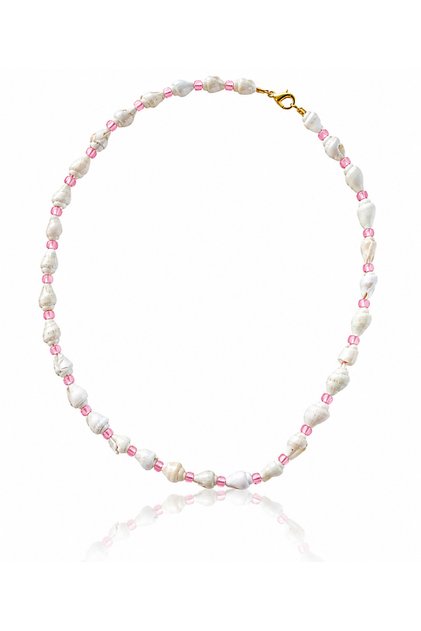 Natural White Seashell Summer Necklace - Women's Bohemian Beach Accessory