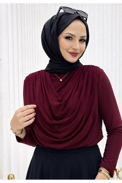 Sandy Blouse with Front Ruffles, Full Lycra
