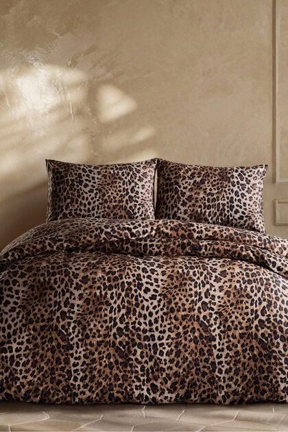 Luxury Satin Duvet Cover Set Double Pantera