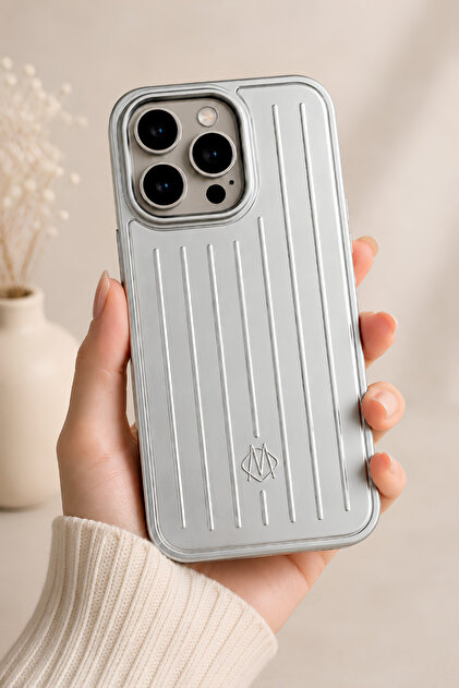 QUSCHU iPhone 15 Pro Max Uyumlu Rimowa Telefon Kılıfı RMW33