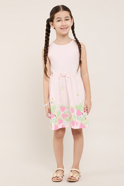 Printed Sleeveless Fit & Flare Dress