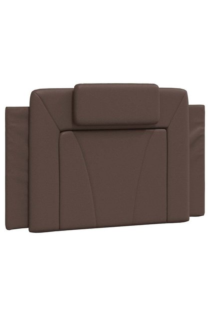 Pernă pentru tăblie pat, Viana, maro, 80 cm, piele artificială