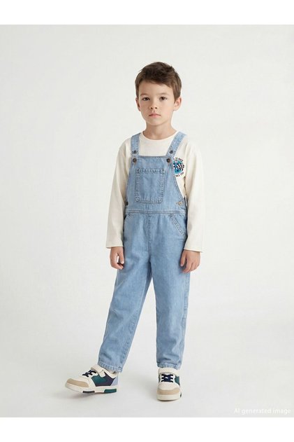 LCW Kids Indigo Džinsa Kombinezon za Dečake