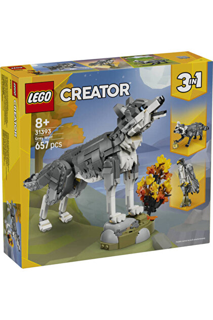 コレクション3枚　連番あり LEGO 31393 LEGO® Creator Ormanı Hayvanları: Gri Kurt - Fiyatı