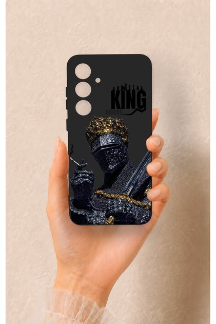Samsung S24Fe Compatible King Patterned Silicone Case