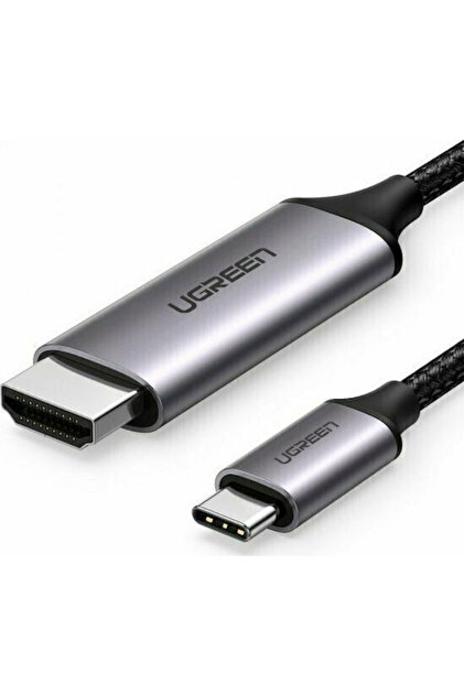 HDMI 2.0 Premium Υψηλής Ταχύτητας 4K 60Hz HDR Πλεκτό Καλώδιο HDMI Αρσενικό - USB-C Αρσενικό 1.5μ Μαύρο Κωδικός: 50570