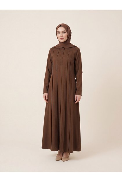 9665 Boncuklu Elbise