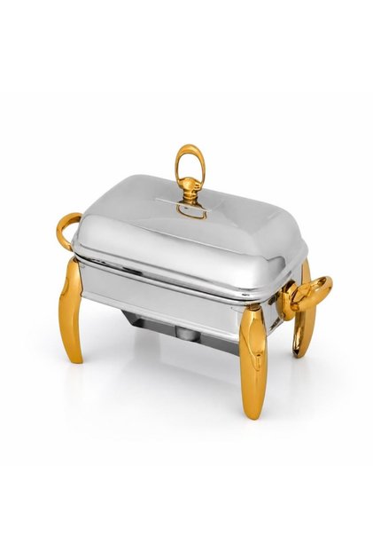 101000194 Rectangular Serving Set with Candle Warmer 3 Lt