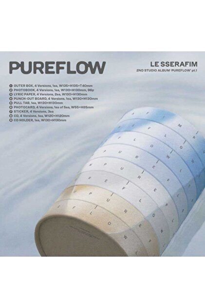 Kpop Dünyasi LE SSERAFIM – 2nd Studio Album 'PUREFLOW' pt.1 - VOL