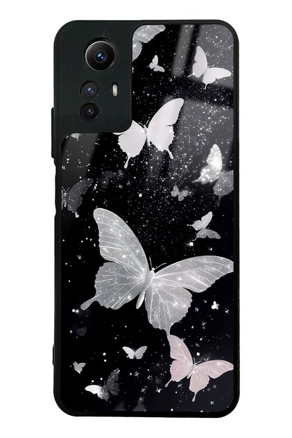 Xiaomi Redmi Note 12S Glossy Phone Case with Butterfly Design