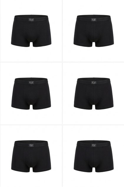 Men's 6-Piece Bamboo Flexible Fabric, Comfortable Fit Boxer