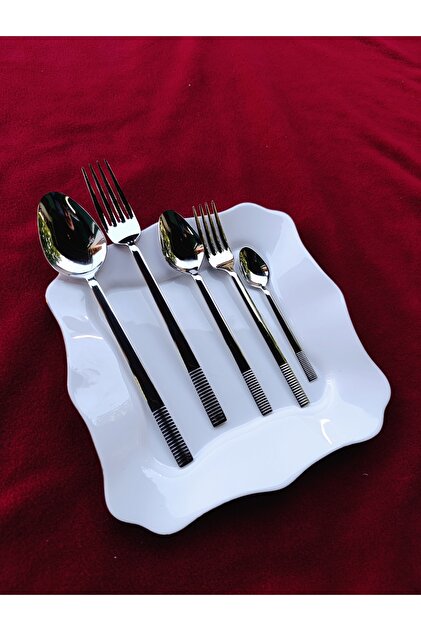 asc.home 12 kişilik 60 parc Çatal kaşık seti 18.10 çelik 3 mm