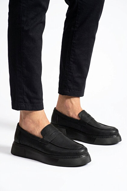 Zrc421- High Quality Casual Laceless Men's Loafer Black