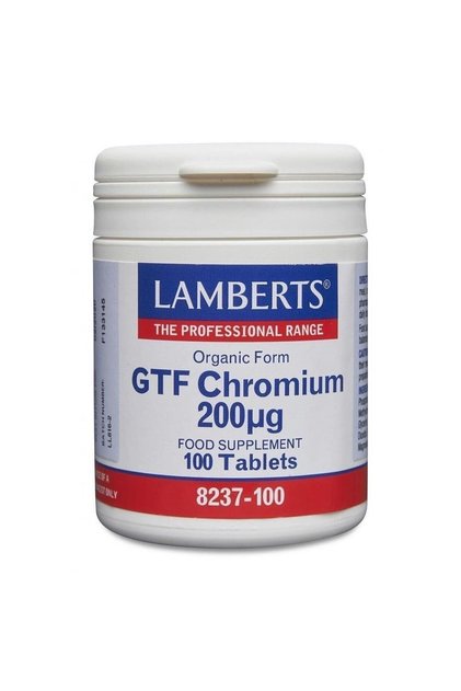 GTF Chromium 200MCG 100tabs
