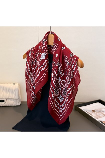 68x68cm 251217SYC15-01 Luxury Cotton Feeling Shawl Square Scarf 68*68cm Women Hijab Fashion Wrap Nec
