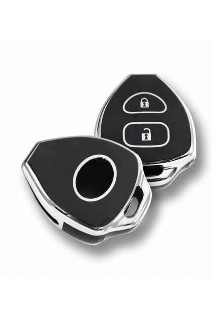 Toyota Corolla Hilux Rav4 Verso Yaris 2-Button Key Remote Cover Case Black Silver