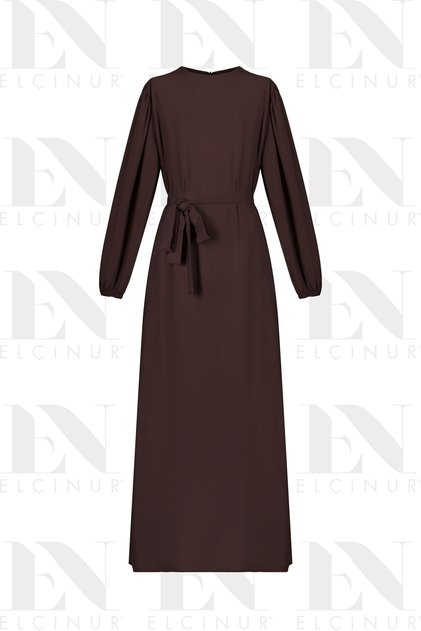 26250 فستان حرير بحزام
