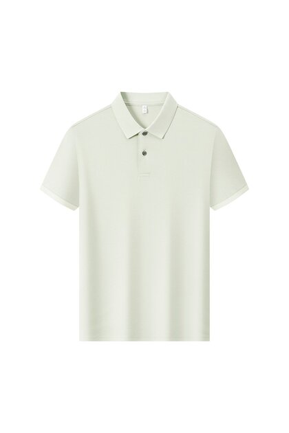 Arw86819 Seri̇ntutan--High Quality Buttoned Men's Mercerized Polo Collar Tshirt