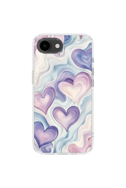 iPhone 17E Compatible Printed Transparent Phone Case | Collection: Pastelbloom Soft Series