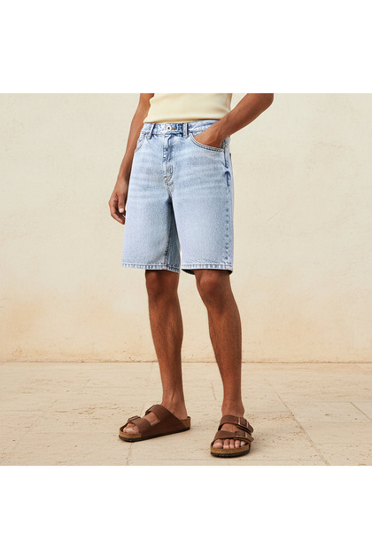 Men Regular Fit Shorts Denim