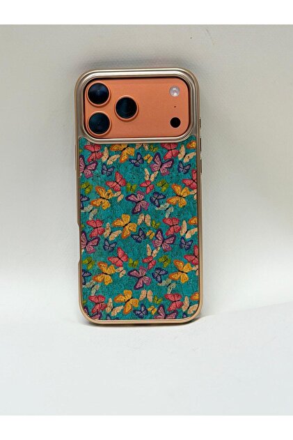 iPhone 17 Pro Max / iPhone 18 Pro Max Tuval Kılıf - Egzotik Lotus Desenli Sanatsal Koruyucu