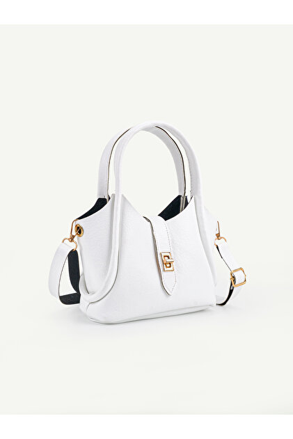 Lavia Women's Handbag and Shoulder Bag with Buckle Detail and Adjustable Strap
