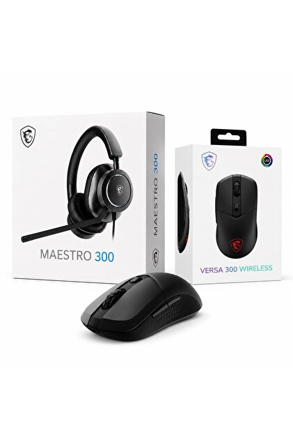 MSI MAESTRO 300 Oyuncu Kulaklığı + VERSA 300 Wireless Kablosuz