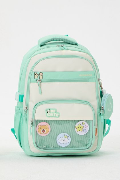 Korean Style Be Cute Transparent Badge Mint Girls & Boys Children Primary School Middle School Backpack