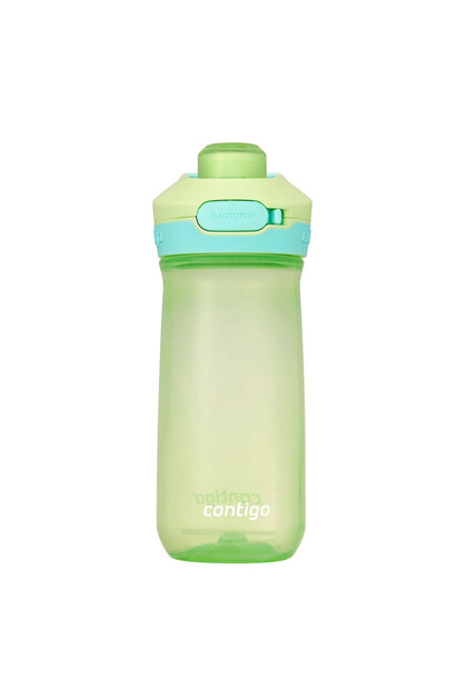Jessie Tritan Children's Water Bottle with Inner Lid 420ml Green 2225287