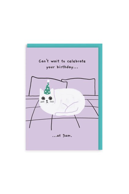 Ken the Cat Design A6 Postcard Celebrate 3 Am 8815