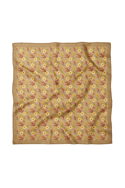 Floral Patterned Scarf / Bandana 70X70Cm