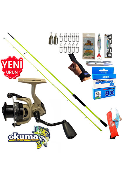 ※naoki62572870 Okuma Outrax 3000 270cm 5-55gr Karbon High Tech Spin Olta Takımı