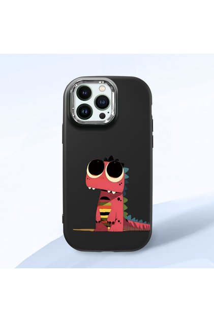 Black Silicone Case Compatible with iPhone 14 Pro with Shock-Absorbing Camera Protections