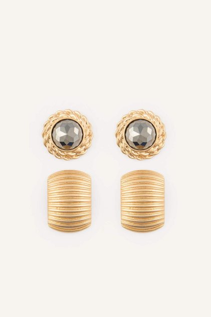 Women's 2-Piece Earring Set I1400Axns
