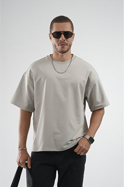Trend Biz Men's Oversize Basic 100% Cotton Short Sleeve T-Shirt