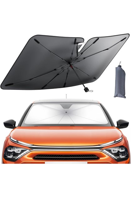 Car Windshield Sunshade Umbrella - 52"x31" Foldable Car Windshield Sun Shade Cover, 5 Layer