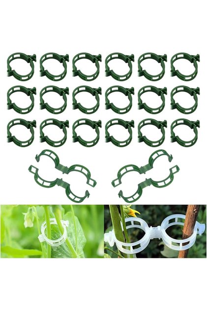 50 Pcs Plastic Plant Climbing Clips,Support Vines Holder,Trellis Clip,for Indoor Outdoor Garden Climbing Plants