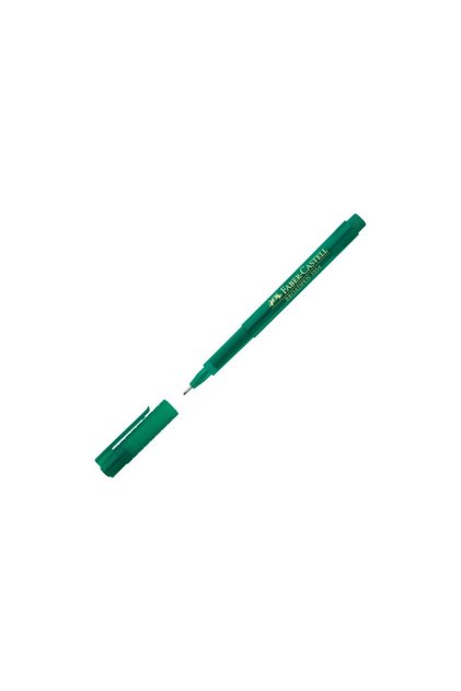 Faber-Castell Broadpen 0.8mm 1554 Felt Tip Pen Green (Pack of 10)