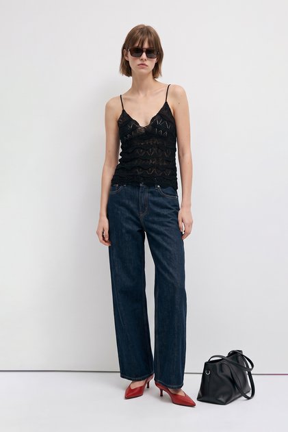 Di̇li̇m Detailled Knitwear Top Black